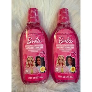 Barbie Brush Buddies Anticavity Fluoride Mouthwash Bubble Gum 12oz 2 Pack 88146